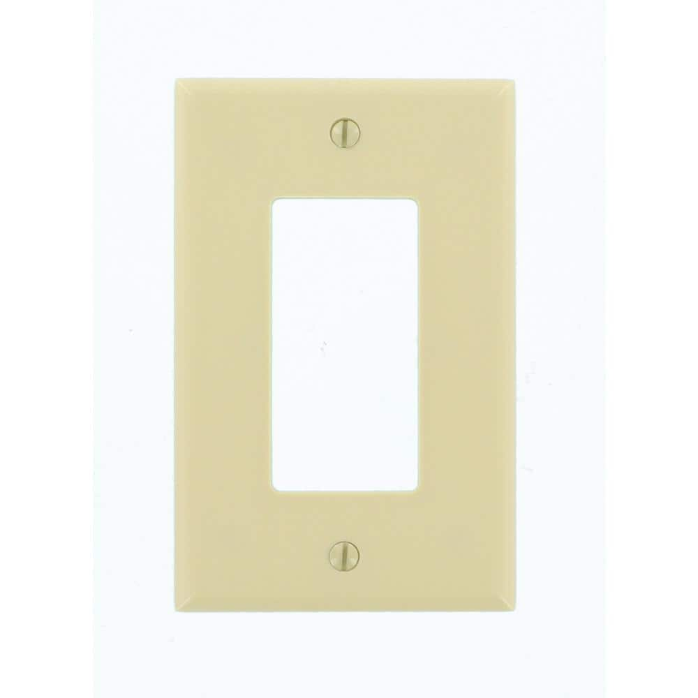 UPC 078477153826 product image for 1-Gang Ivory Decora/Rocker Plastic Midway/Midsize Wall Plate (1-Pack) 80601-I | upcitemdb.com