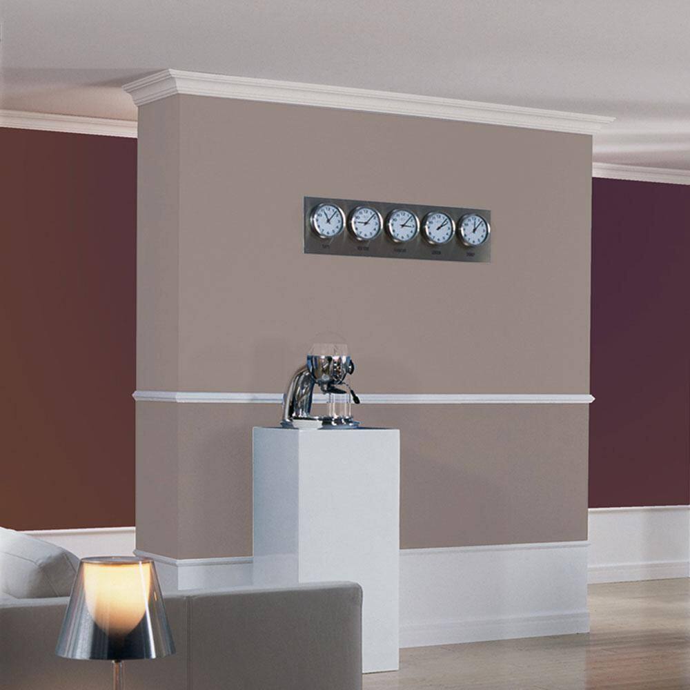3-1/8 in x 3-1/8 in x 78-3/4 in Primed White Plain Polystyrene Crown Moulding (Set of 3)