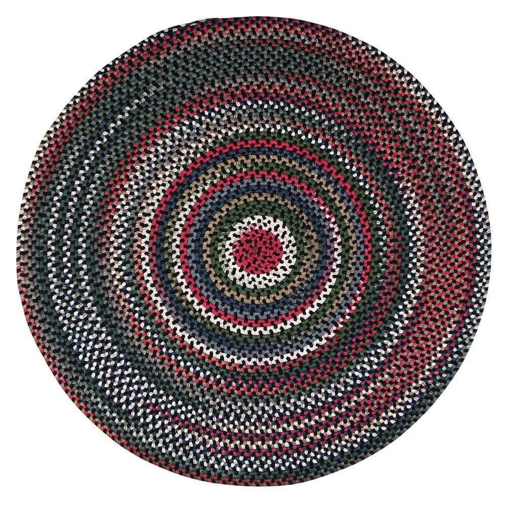 Chestnut Knoll Black Satin 8 ft. Round Area Rug