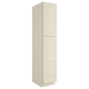 18-in W X 24-in D X 90-in H in Shaker Antique White Plywood Ready to Assemble Floor Wall Pantry Kitchen Cabinet