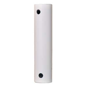 12 in. Matte White Stainless Steel Extension Downrod