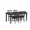 HOMESTYLES Arts and Crafts Black 5-Piece Black Dining Set 5181-318 ...