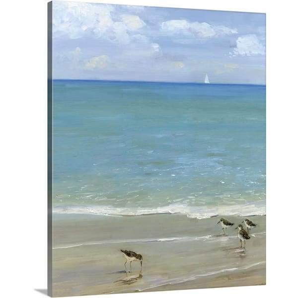 GreatBigCanvas "Sunday at the Shore" by Sally Swatland Canvas Wall Art