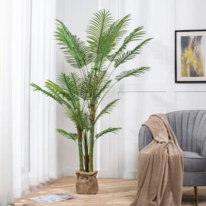 72 .44 in. H Artificial Palm Tree in Pot (Set of 2)