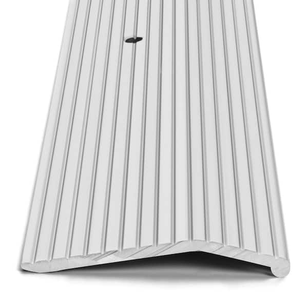 Silver 1-3/8 in. x 72 in. Carpet Trim Transition Strip