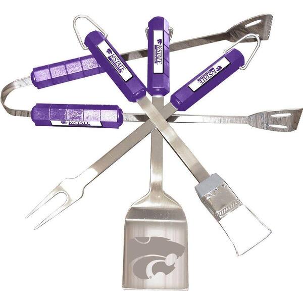 BSI Products NCAA Kansas State Wildcats 4-Piece Grill Tool Set