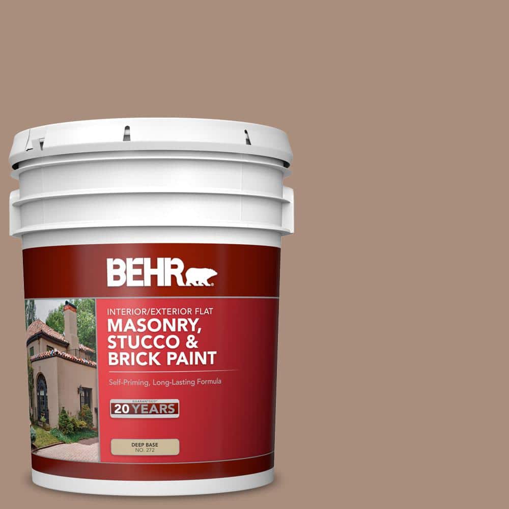 5 gal. #BNC-13 Cozy Cocoa Flat Interior/Exterior Masonry, Stucco and Brick 
