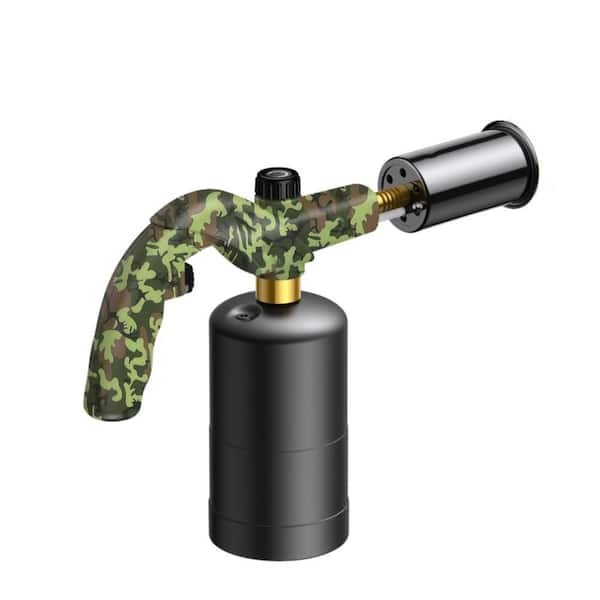Propane Torch Lighter, Adjustable Cooking Torch Gun, Charcoal Lighter Flame Thrower, Kitchen Food Torch Head for Grill