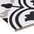 Bliss 8" Black and White Porcelain Patterned Tile