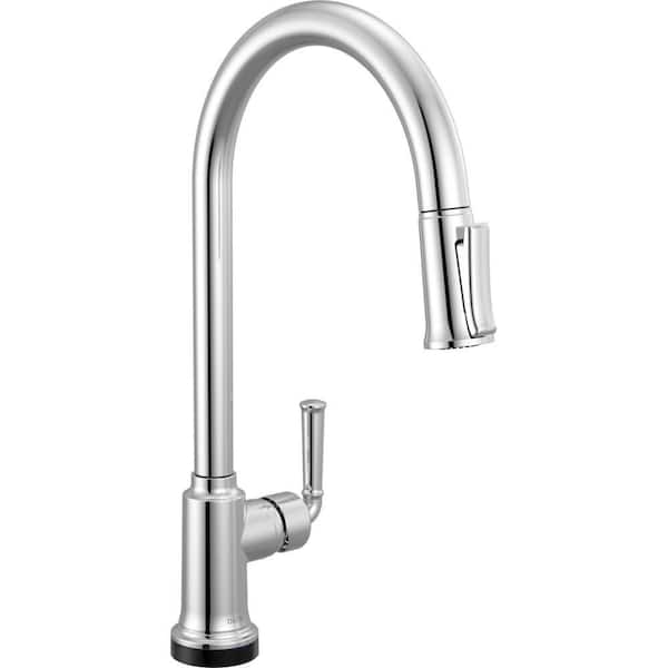Tolmac Touch2O with Touchless Technology Single Handle Pull Down Sprayer Kitchen Faucet in Chrome