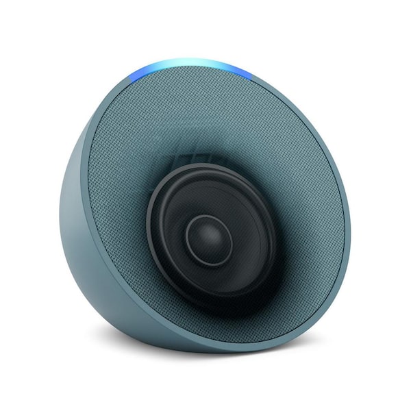 Presentamos el Echo Pop Parlante inteligente y compacto con sonido definido  y Alexa Verde azulado Midnight Teal Device only