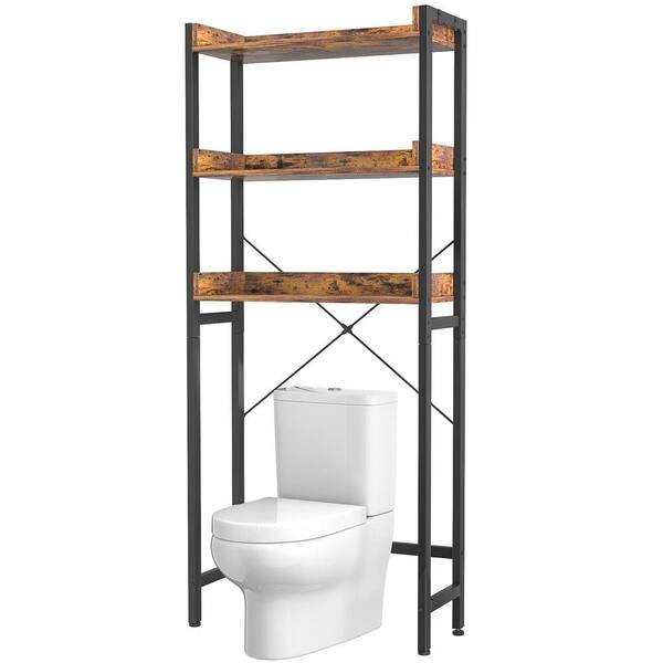 4 Tier Bathroom Storage Rack Toilet Organizer Adjustable Shelves