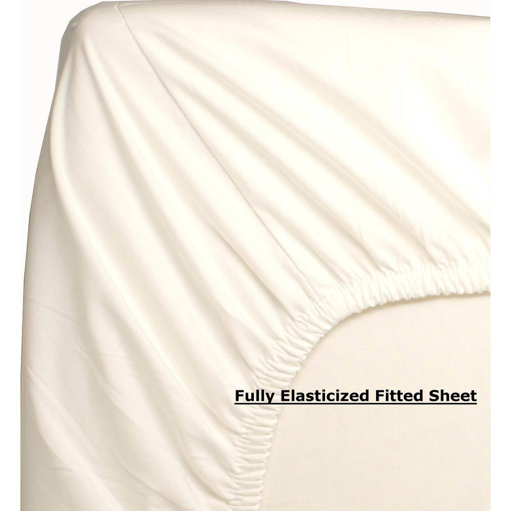 Blossoming Blue Floral Cotton Full Sheet Set