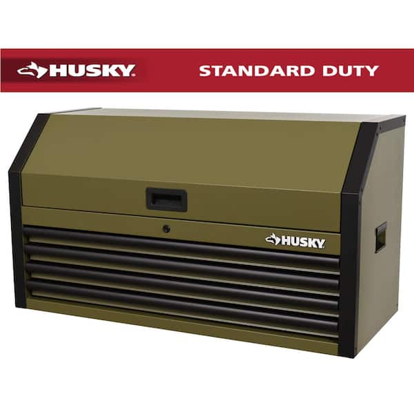 Husky Standard Duty 42 in. 4-Drawer Matte Army Green Top Tool