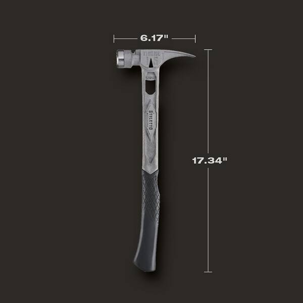 Stiletto - 15 oz. TiBone Milled Face with Curved Handle with 8.5 in. Titanium Trimbar (2-Piece)
