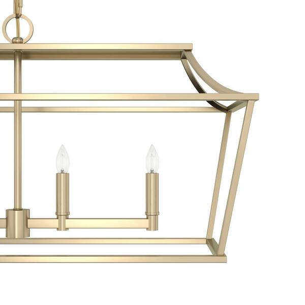 Hunter Laurel Ridge 6-Light Alturas Gold Linear Chandelier