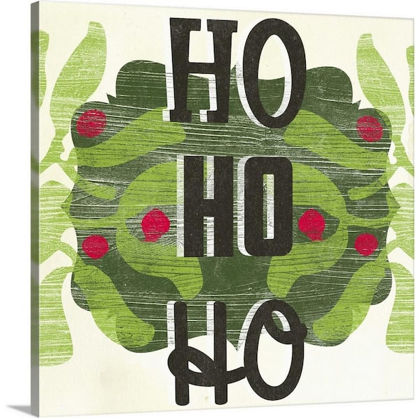 GreatBigCanvas 20 in. x 20 in. Let's Get Jolly II by June Erica Vess Canvas Wall Art