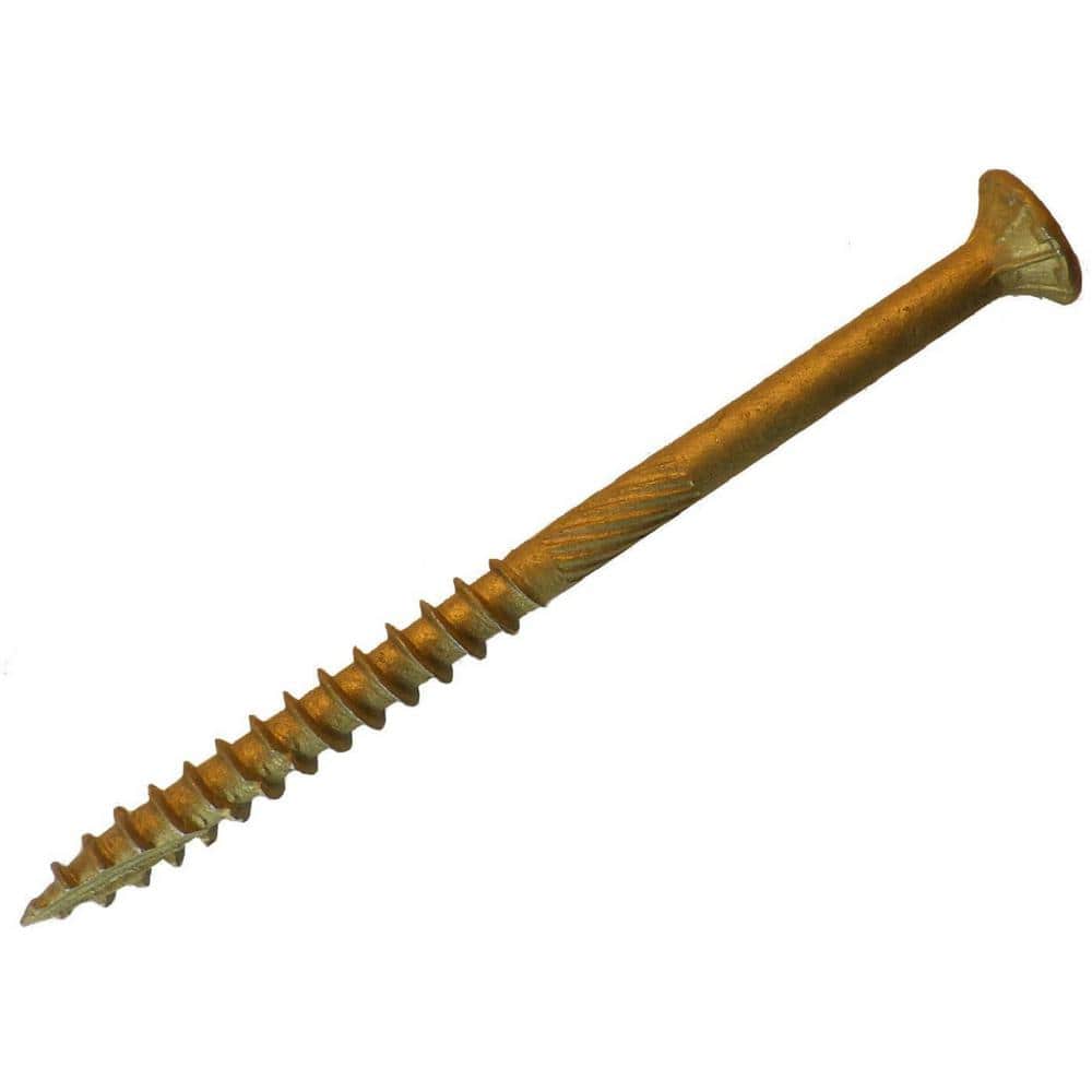 BIG TIMBER 14 x 8 in. Bronze Star Drive Flat Head Wood Screw, 500Pack