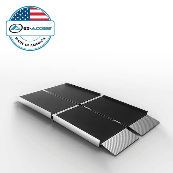 EZ-ACCESS SUITCASE 5 ft. Trifold Portable Aluminum Wheelchair Ramp with Applied Surface
