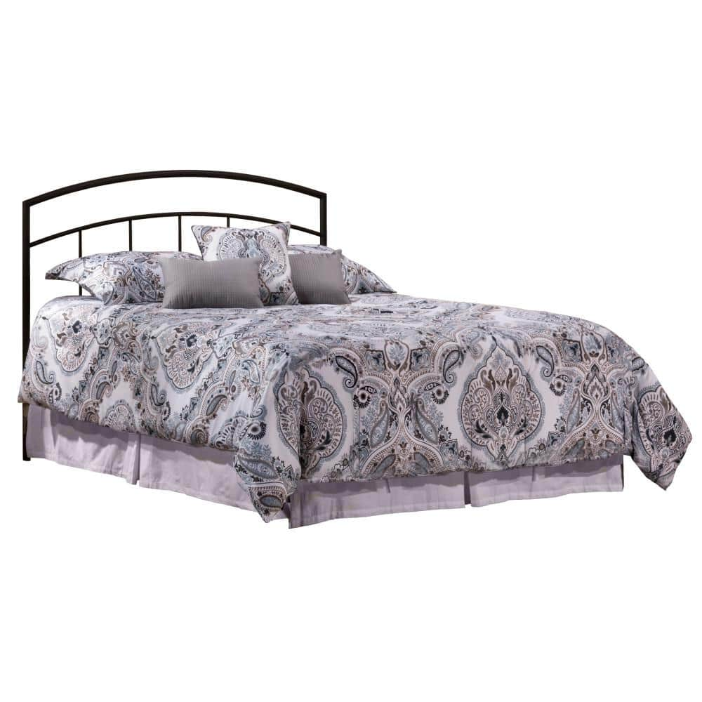 Julien Black Textured Full/Queen Headboard with Bed Frame -  Hillsdale Furniture, 1169HFQR