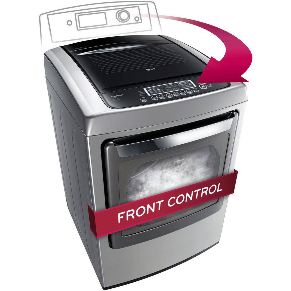 LG 7.3 cu. ft. Electric Dryer with Steam in Graphite Steel