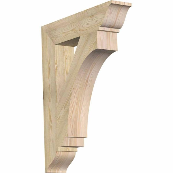 Ekena Millwork 6 in. x 38 in. x 30 in. Douglas Fir Imperial Traditional Rough Sawn Bracket