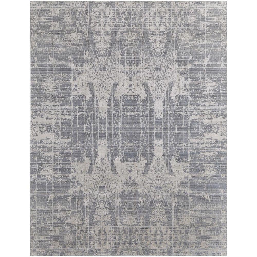 9 ft. x 12 ft. Gray, Silver Abstract Area Rug price history on PriceWatchPro