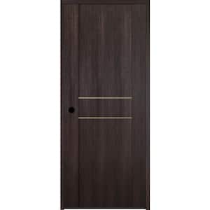 Vona 01 2HN Gold 24 in. x 80 in. Right-Handed Solid Core Veralinga Oak Textured Wood Single Prehung Interior Door