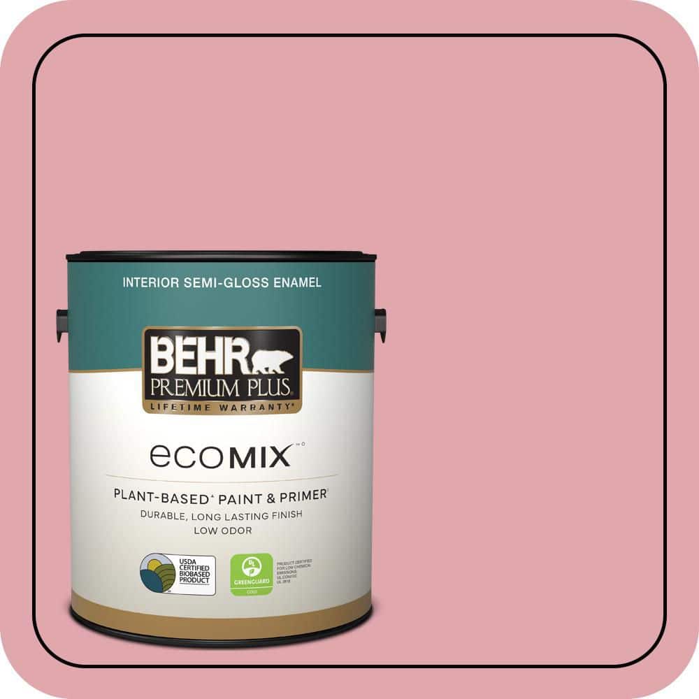 1 gal. #M150-3 Apple Blossom Semi-Gloss Enamel EcoMix Plant-Based Interior Paint & Primer price history on PriceWatchPro