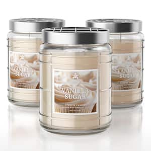 18 oz. Vanilla Sugar Scented Candle Jar (3-Pack)