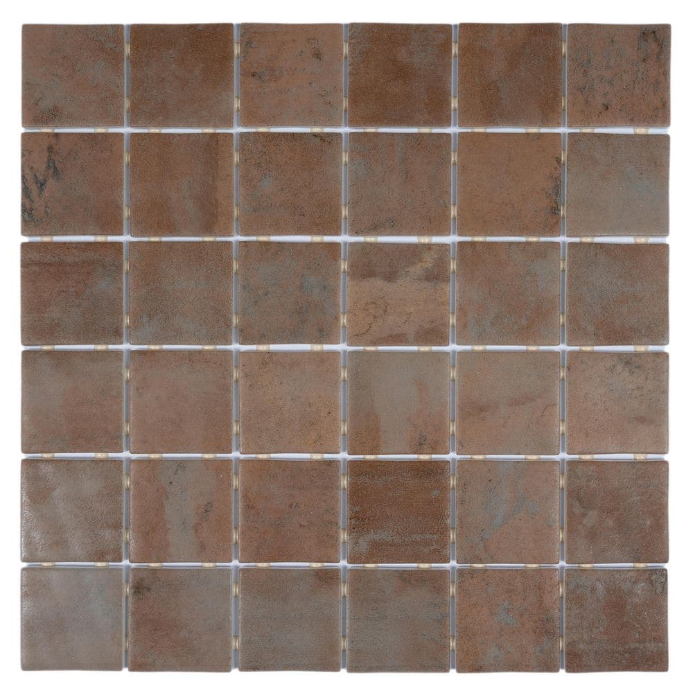 Lucenza 12x12 in. Taupe Matte Recycled Glass Uniform Square Mosaic Wall and Floor Tile (10.6 sq ft/case, 10-Pack) price history on PriceWatchPro