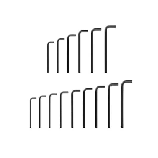 Flat End Hex L-Key Set, 15-Piece (7/16-3/4 in., 11-19 mm)