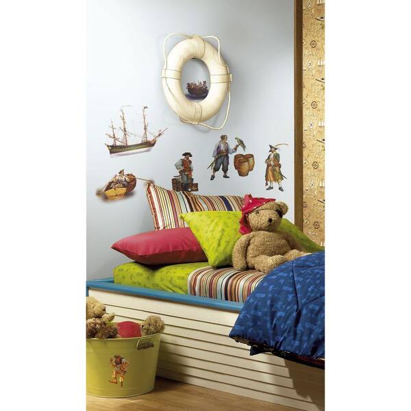 RoomMates 5 in. x 11.5 in. Pirates Peel and Stick Wall Decals