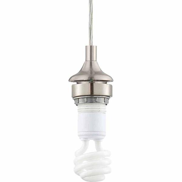 Filament Design Lenor 1-Light Brushed Nickel Incandescent Ceiling Semi-Flush Mount Light