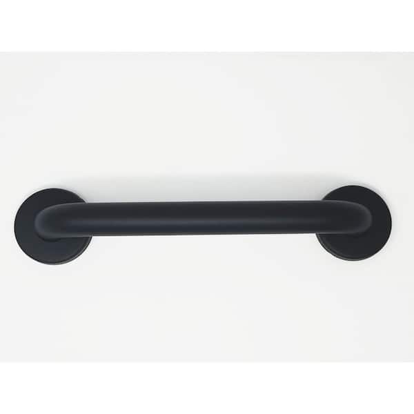 CSI Bathware Straight 32 in. x 1.25 in. in. Concealed Flange Grab Bar in Matte Black