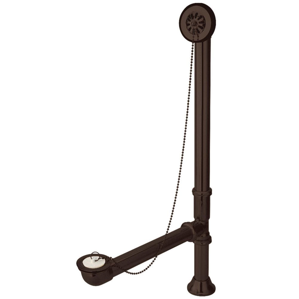 Vintage Claw Foot 1-1/2 in. O. D. Brass Chain and Stopper Leg Tub Drain in Oil Rubbed Bronze price history on PriceWatchPro
