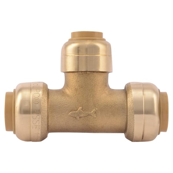 Reviews for SharkBite 1/2 inBrass 90-Degree Push-to-Connect Elbow Fitting  with Drain - The Home Depot