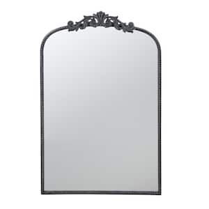 Anky 24 in. W x 36 in. H MDF Framed Black Wall Mounted Decorative Mirror