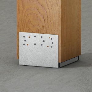 ABU ZMAX Galvanized Adjustable Post Base for 10x10 Nominal Lumber