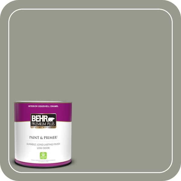 BEHR PREMIUM PLUS 1 qt. #MQ6-21 Hunters Hollow Eggshell Enamel Low Odor Interior Paint & Primer