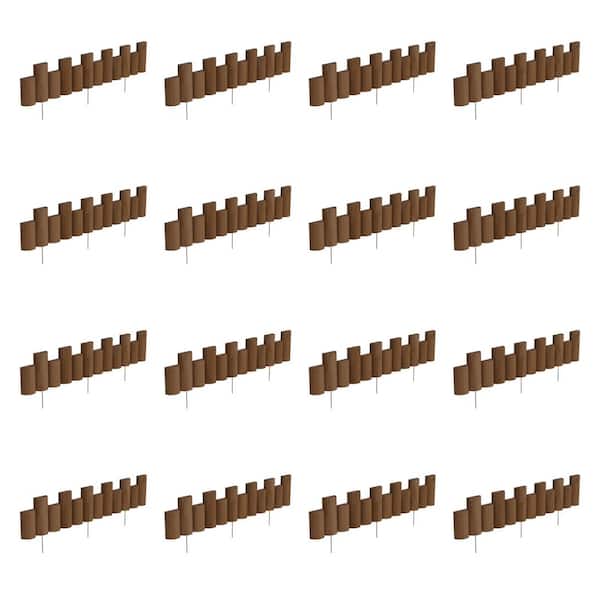 3 ft. Wooden Half-Log Landscape Edging (16-Pack)