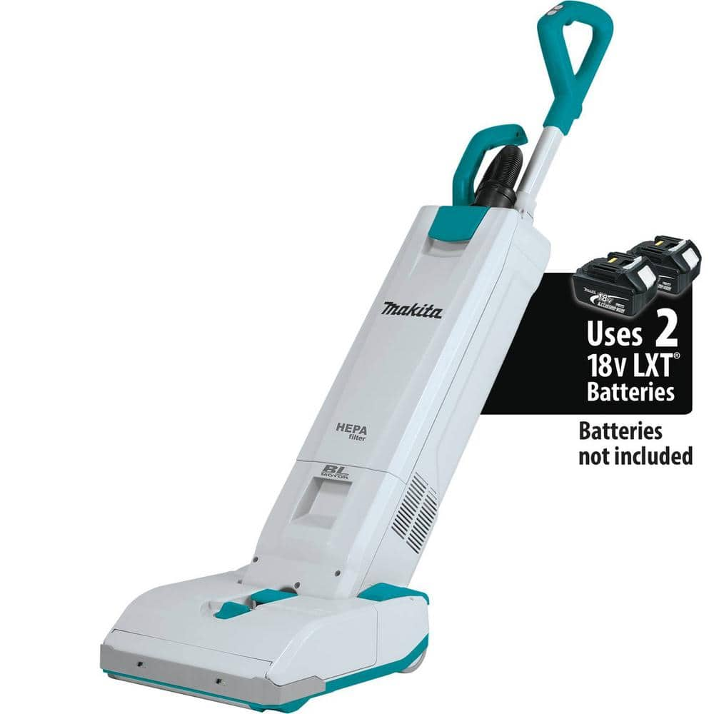 Makita 18V X2 LXT Lithium-Ion (36V) Brushless Cordless 1.3 Gal. HEPA Filter  Upright Vacuum (Tool-Only) XCV19Z - The Home Depot