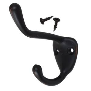 3 in. x 3 in. Oil Rubbed Bronze Large Robe/Coat/Hat Hooks (10-Pack)
