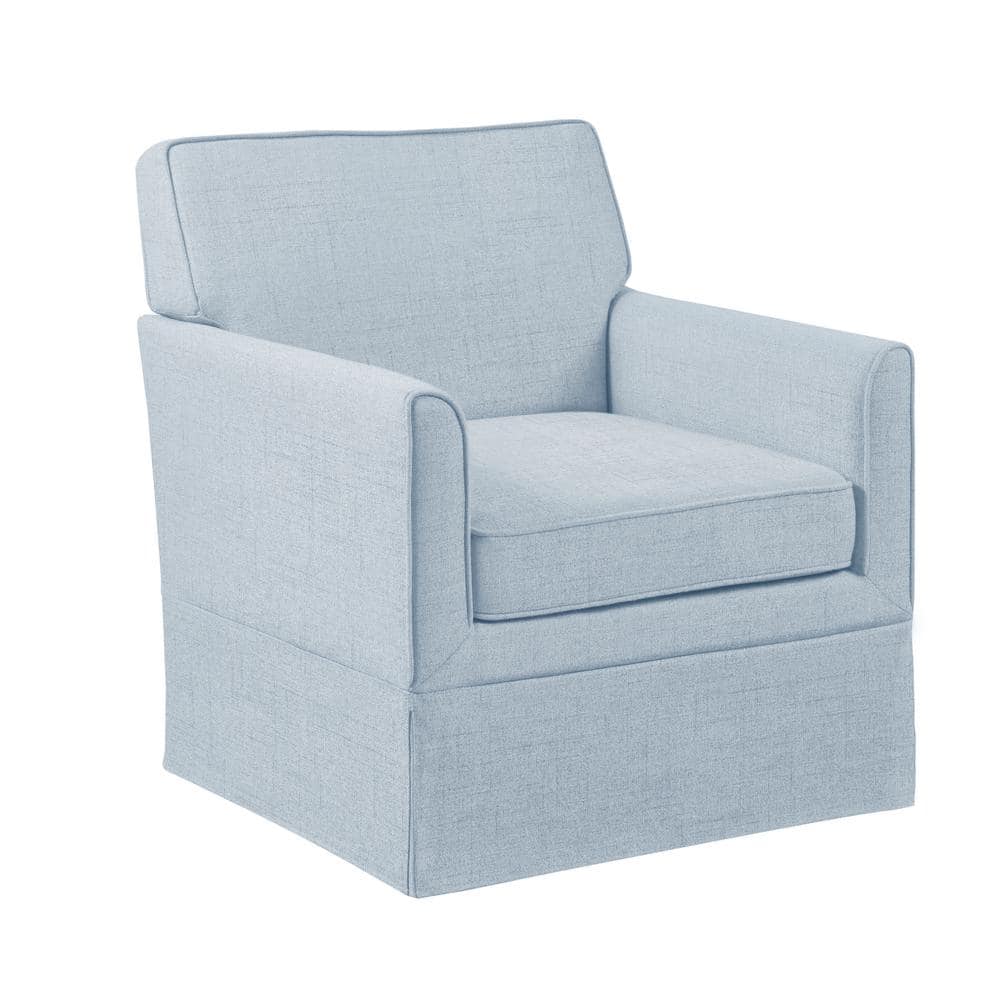 510 Design Paula Light Blue Arm Chair with Slipcover 5DS100