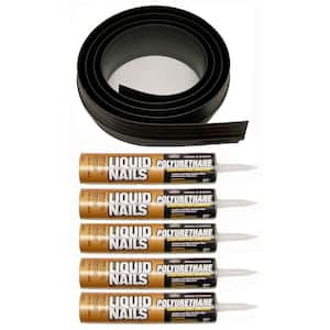 50 ft. Black Garage Door Threshold Seal Kit