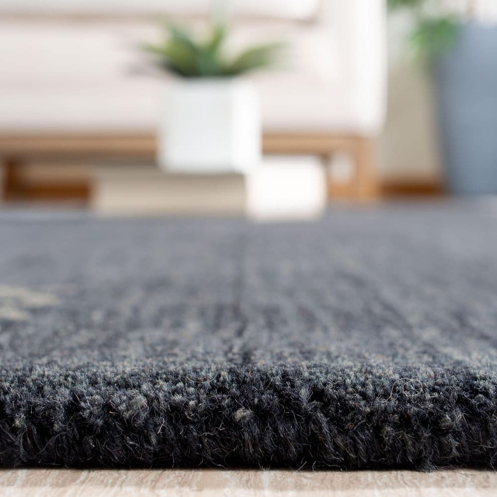 Gray Hand-Knotted Wool 8' x 10' Area Rug
