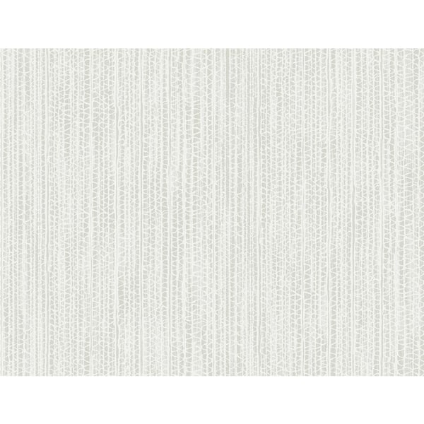 Seabrook Designs Metallic Pearl and Heather Gray Carlisle Faux Paper Unpasted Wallpaper Roll 60.75 sq. ft.