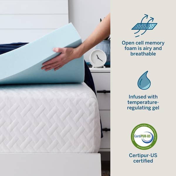 CoolBlue Memory Foam Mattress Sleep cooler than a memory foam mattress ALL SIZES 