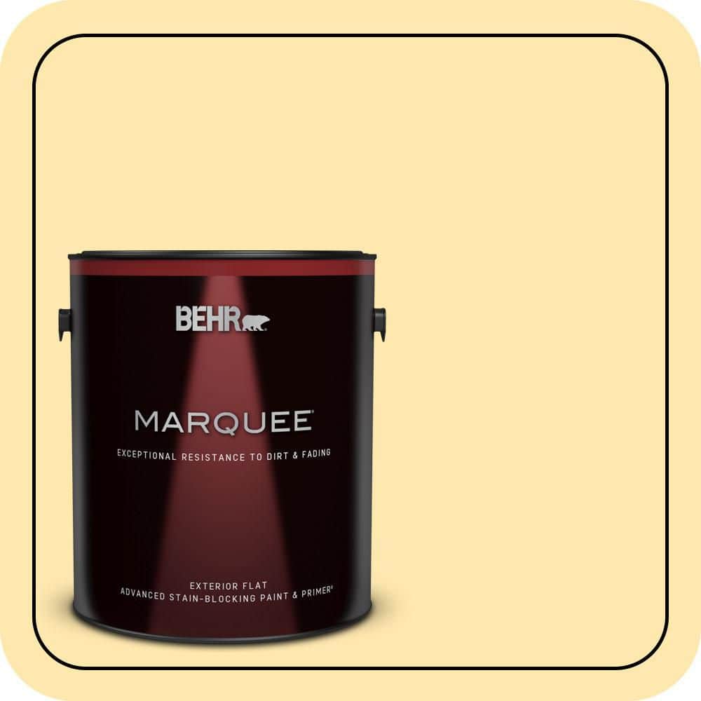 1 gal. #350B-4 Lemon Souffle Flat Exterior Paint & Primer price history on PriceWatchPro
