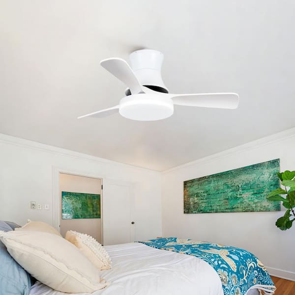 42 in. Smart Indoor White Ceiling Fan with 3-Colors LED Light and Dimmer and DC Reversible and APP/Remote Control